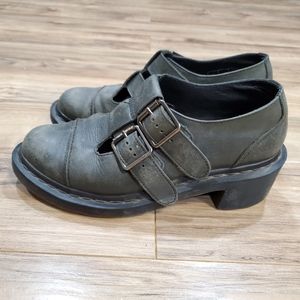 Dr Martens Ivy Double Buckle Pilgrim design Grey